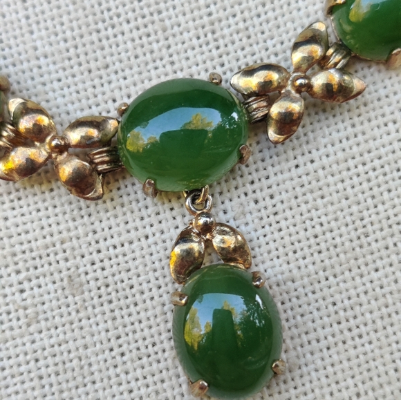 Antique jade necklace - Picture 11 of 12